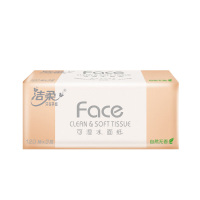洁柔抽纸粉face系列加厚强韧可湿水面纸120抽1包PR078-03E
