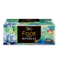 洁柔抽纸艺术油画系列软抽可湿水亲肤纸巾80抽1包BR128-04