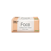 洁柔抽纸粉face系列湿水柔韧柔韧纸巾100抽1包PR203-24E