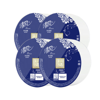 清风盘纸舒柔纯品珍宝卷纸柔软纸巾150米4卷BJ00ABXG