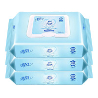 清风湿巾EDI纯水柔湿巾呵护滋润湿纸巾80片3包BWB80C1