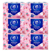 维达手帕纸巾超韧草莓印花手帕纸小包便携卫生餐巾纸144包