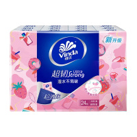 维达手帕纸巾超韧草莓印花手帕纸小包便携卫生餐巾纸240包