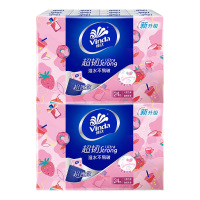维达手帕纸巾超韧草莓印花手帕纸小包便携卫生餐巾纸48包
