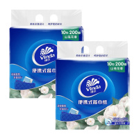 维达手帕纸小方巾超韧山茶花香纸巾迷你便携式餐巾纸2提