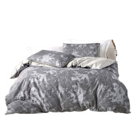 罗莱四件套全棉磨毛家用简约风墨染床上用品230*250cm