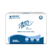 清风擦手纸商务销售擦手纸柔韧亲肤纸巾200抽1包B913A1S
