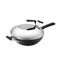 爱仕达炒锅32cm第三代锈不了旋风炒菜锅(款式随机)CF32M2Q