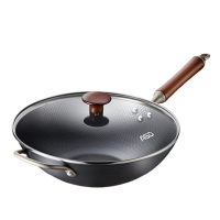 爱仕达炒锅32cm第三代锈不了精铁无涂层炒菜锅CF32A13WG