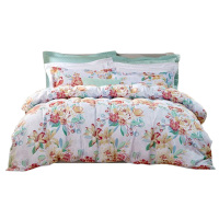 富安娜床品磨毛四件套波西米亚风芳华初韵床单*1被罩*1枕套*2