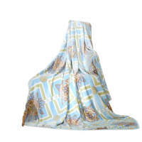 富安娜法兰绒毯伊斯菲尔细腻柔暖柔软舒适180*200cm