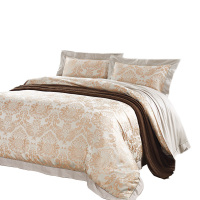 富安娜床品翡翠罗浮四件套四季通用床单*1被罩*1枕套*2