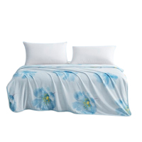 罗莱毛毯浮生墨香法兰绒毯舒柔温暖绒面细腻150*200cm