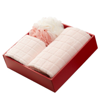 罗莱毛巾三件套福运洗护礼盒X全棉毛巾*1浴花*1浴巾*1