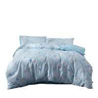 罗莱床品四件套哥本哈根全棉面料触感柔滑床单*1被罩*1枕套*2