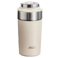 爱仕达咖啡杯450ml钛享咖啡杯月光白RWS45B15Q-TW