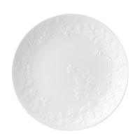 WEDGWOOD餐盘纯白草莓骨瓷西餐盘菜盘汤盘21cm