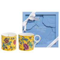 WEDGWOOD马克杯漫游美境黄色绮想马克杯香氛蜡烛玫瑰花礼盒270ml