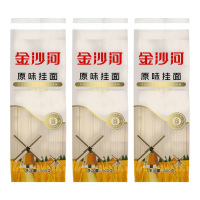 金沙河挂面原味口感筋道麦香浓郁耐煮不易糊汤500g*3