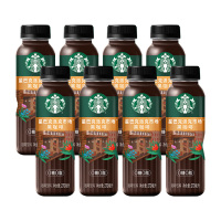 星巴克派克黑咖啡入口丝滑咖啡饮料瓶装零糖零脂肪270ml*8瓶