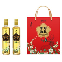 陇间柒月暮秋坊调和油低温压榨非转基因调和油礼盒装500mL*2