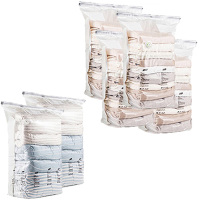 太力收纳袋免抽气真空压缩袋收纳棉被衣物整理袋立体套装6件套