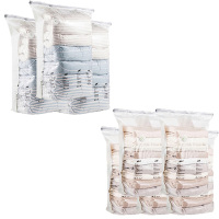 太力收纳袋真空压缩衣服棉被子收纳袋免抽气搬家打包袋8件套