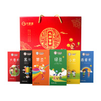 米妹妹杂粮大麦黄豆燕麦黑米燕麦米小米花开富贵礼盒2.075kg