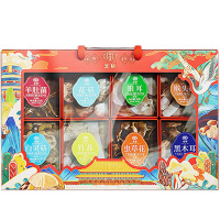 宫粮菌菇礼盒南北干货礼盒山珍礼盒干菌菌菇礼盒菌照四海676g