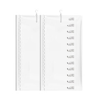 太力收纳袋挂式真空收纳羽绒服压缩袋吊环衣柜防尘长款*2个