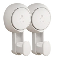 太力吸盘挂钩免打孔强力真空挂衣钩粘钩挂毛巾架衣服2个装