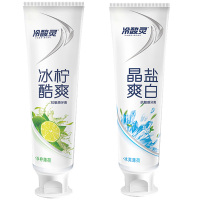 冷酸灵缓解牙齿敏感清新口气小晶盐专护牙膏130g*2