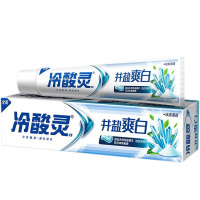 冷酸灵牙膏抗敏感茶清新洁白牙齿牙龈护理清新口气井盐爽白170g