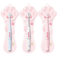 冷酸灵牙刷软毛小头7倍加密植毛清洁护龈猫爪牙刷1支装(颜色随机)