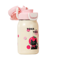 希乐保温杯520ml儿童不锈钢便携水壶XB-25123艾莎粉