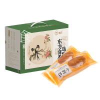 雅觅食品礼盒小列巴面包休闲食品多种口味一周礼盒装700g