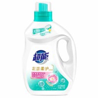 超能洗衣液多重酵素科技深层洁净低泡速溶花漾柔护洗衣液2kg