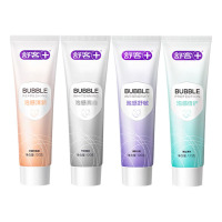 舒客牙膏泡感深洁美白去牙渍清新口气减轻口臭竹炭薄荷香型120g