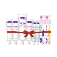 舒客牙膏组合套(210g+140g*3+120g*2)+牙刷*2