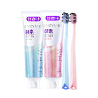 舒客牙膏牙刷组合套(鲜萃青柠+漫舞樱花)240g+宽头牙刷*1