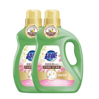 超能洗衣液花韵洁柔多重酵素科技深层洁净洗衣液2.08kg*2瓶