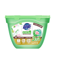 超能洗衣凝珠绿色风铃草香植沐悦色洗衣凝珠三腔180g(18颗)