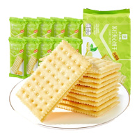 良品铺子饼干薄脆咸香酥脆早餐小吃苏打夹心饼干(柠檬味)270g