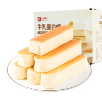 良品铺子休闲零食营养早餐吐司牛奶面包点心乳清蛋白面包棒500g