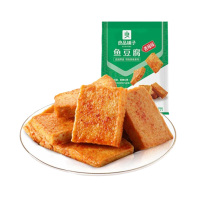 良品铺子休闲零食宿舍小吃开袋即食豆腐干鱼豆腐(香辣味)170g