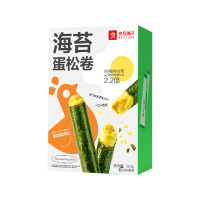 良品铺子休闲零食儿童小吃非油炸肉松海苔卷海苔脆海苔蛋松卷92g