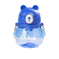 希乐水杯430ml吸管杯塑料杯便携小水瓶XL-2312光鲜蓝