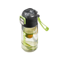 希乐水杯480ml便携吸管杯户外运动水杯XL-2428墨黑