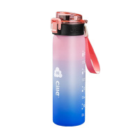 希乐水杯620ml大容量运动水壶塑料杯XL-2464-PQ糖粉