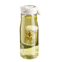 希乐水杯950ml便携耐高温磁弹泡茶杯XL-2498-CX高雅白